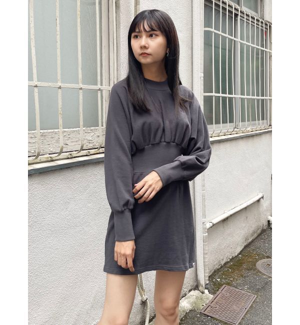 MURUA「【RUSSELL ATHLETIC&times;MURUA】ウエストリブミニワンピース」|ワンピース|