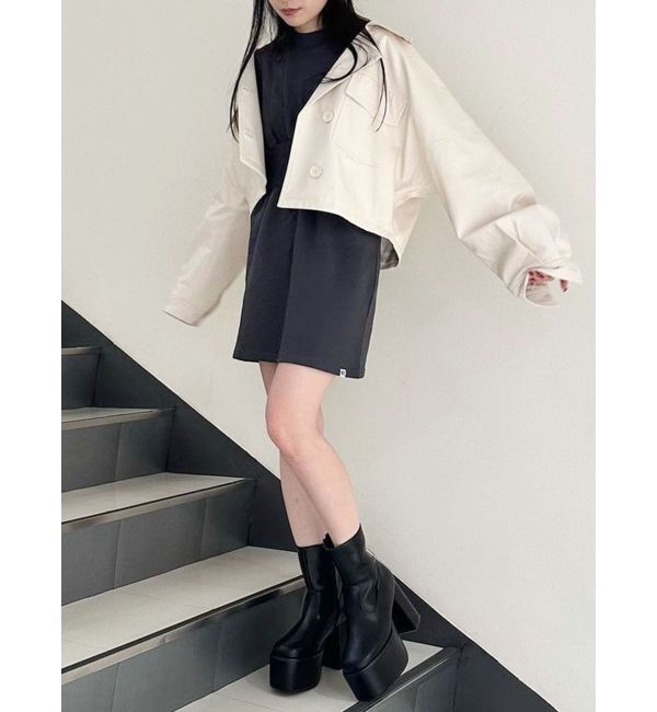 MURUA「【RUSSELL ATHLETIC&times;MURUA】ウエストリブミニワンピース」|ワンピース|