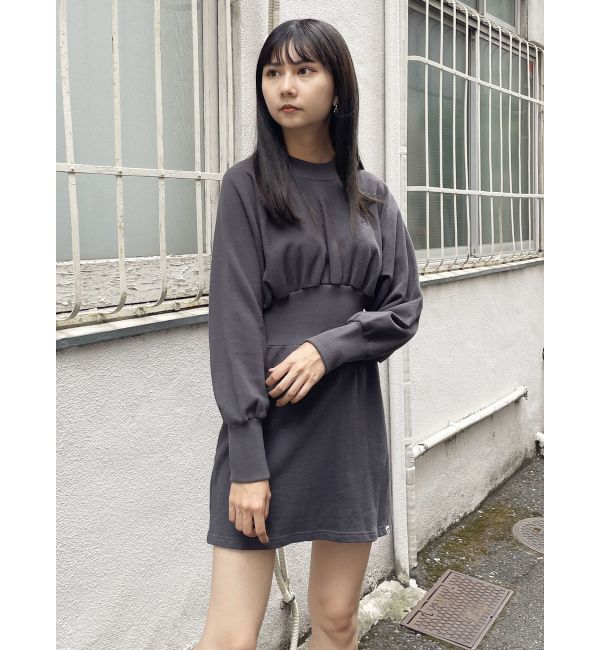 MURUA「【RUSSELL ATHLETIC&times;MURUA】ウエストリブミニワンピース」|ワンピース|