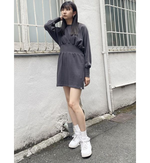 MURUA「【RUSSELL ATHLETIC&times;MURUA】ウエストリブミニワンピース」|ワンピース|