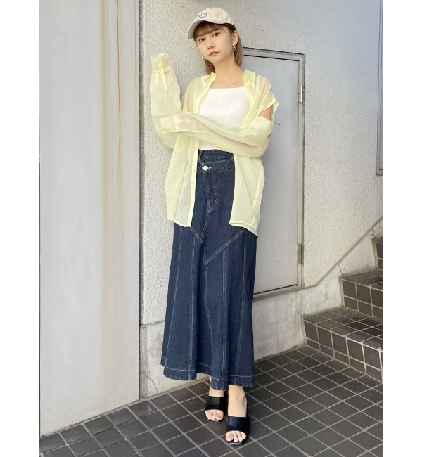 MURUA「ウォッシュドデニムマーメイドスカート」|スカート|