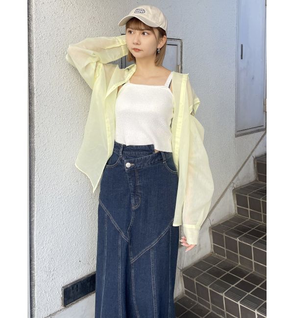 MURUA「ウォッシュドデニムマーメイドスカート」|スカート|