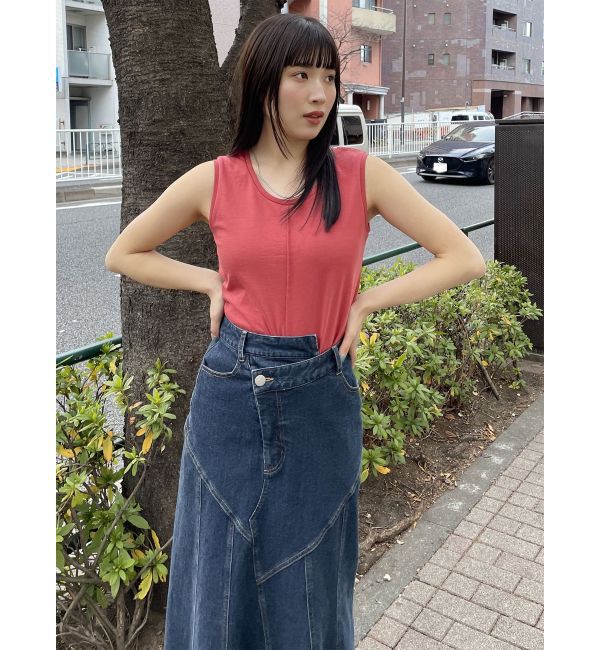 MURUA「ウォッシュドデニムマーメイドスカート」|スカート|