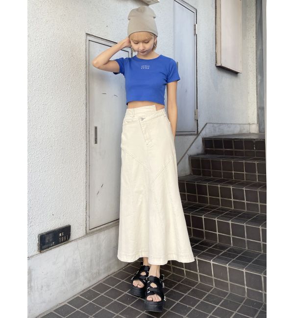 MURUA「ウォッシュドデニムマーメイドスカート」|スカート|