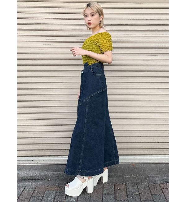 MURUA「ウォッシュドデニムマーメイドスカート」|スカート|