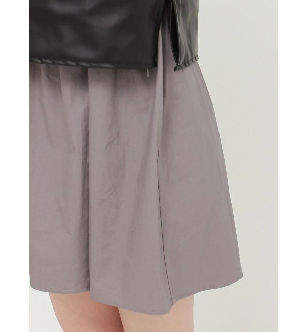 MURUA「フェイクレザーベスト&times;シャツワンピースSET」|ワンピース|