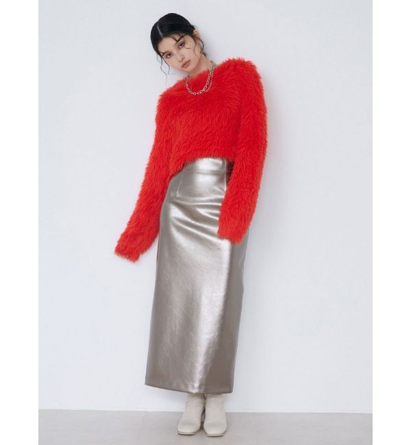 MURUA「マルチウェイナローフェイクレザースカート」|スカート|