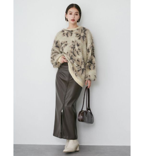 MURUA「マルチウェイナローフェイクレザースカート」|スカート|