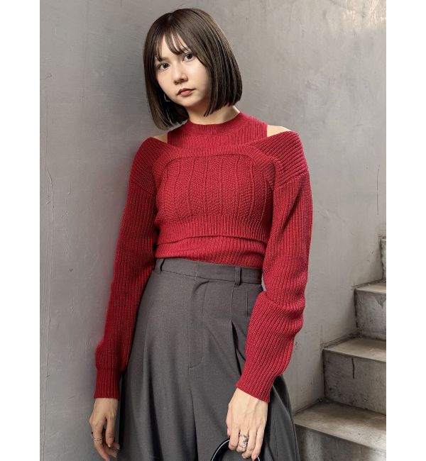 MURUA「2wayニットセットプルオーバー」|ニット・セーター|