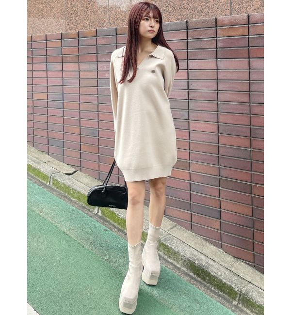 MURUA「スキッパーミニワンピース」|ワンピース|