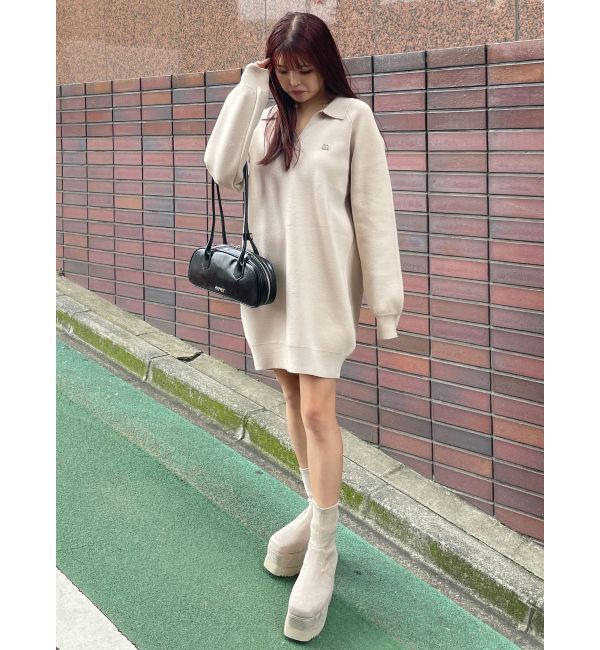 MURUA「スキッパーミニワンピース」|ワンピース|