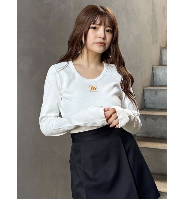 MURUA「マークロゴクロップドトップス」|Tシャツ・カットソー|