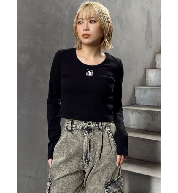 MURUA「マークロゴクロップドトップス」|Tシャツ・カットソー|