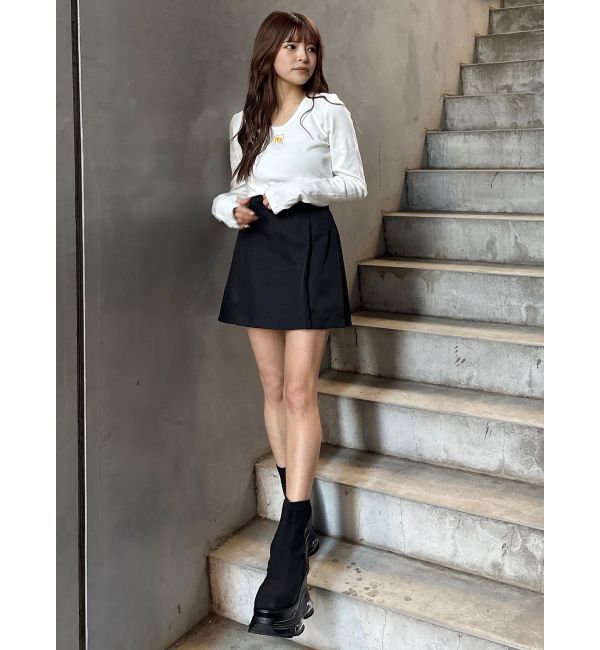 MURUA「マークロゴクロップドトップス」|Tシャツ・カットソー|