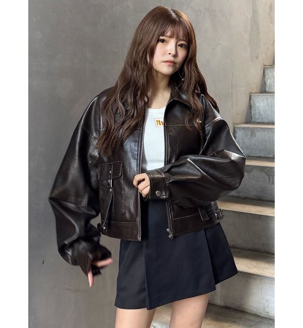 MURUA「マークロゴクロップドトップス」|Tシャツ・カットソー|