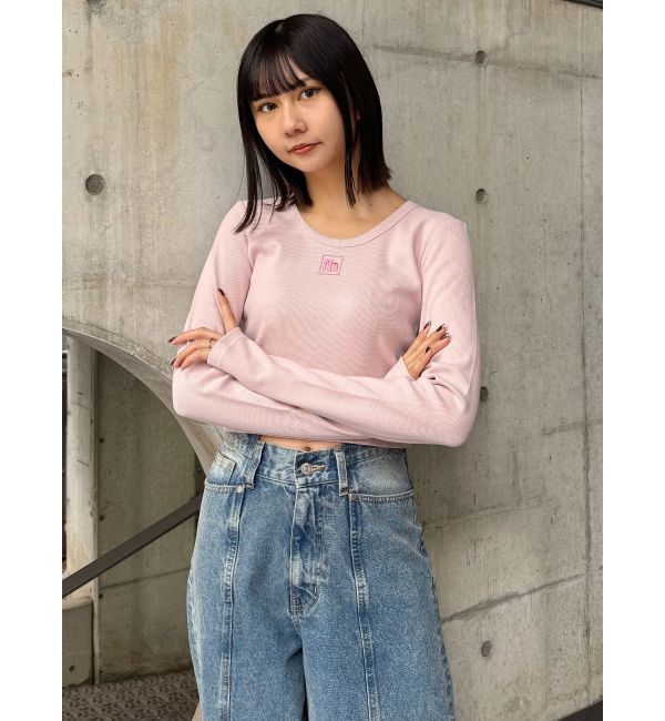 MURUA「マークロゴクロップドトップス」|Tシャツ・カットソー|