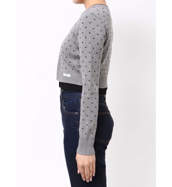 MURUA「ドットクロップドカーディガン」|ニット・セーター|