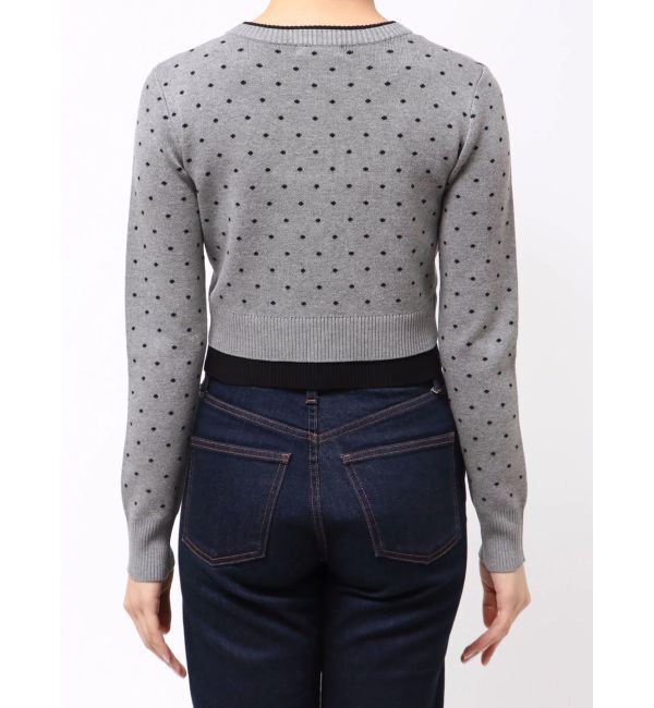 MURUA「ドットクロップドカーディガン」|ニット・セーター|