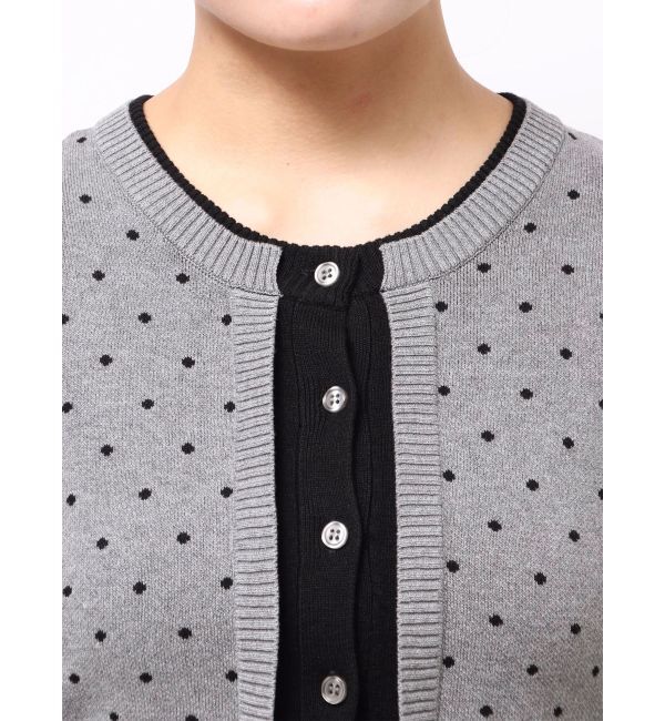 MURUA「ドットクロップドカーディガン」|ニット・セーター|