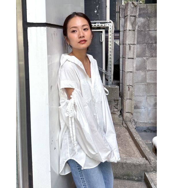 Ungrid「ショルダーギャザールーズシャツ」|シャツ・ブラウス|
