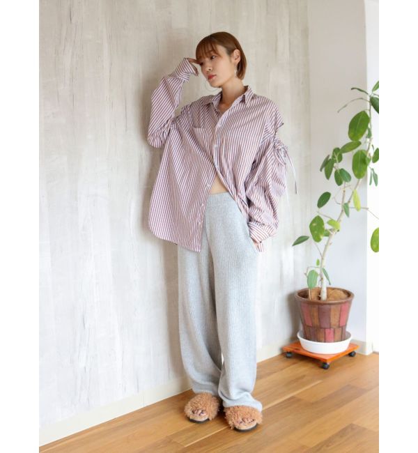 Ungrid「ショルダーギャザールーズシャツ」|シャツ・ブラウス|