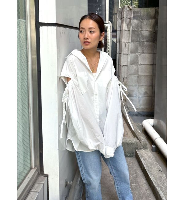 Ungrid「ショルダーギャザールーズシャツ」|シャツ・ブラウス|