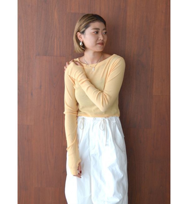 Ungrid「シアーフィットロングスリーブTee」|Tシャツ・カットソー|