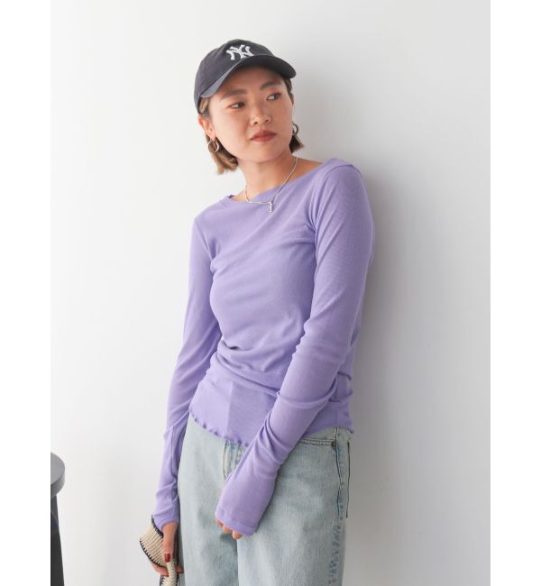 Ungrid「シアーフィットロングスリーブTee」|Tシャツ・カットソー|