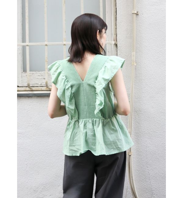 Ungrid「ノースリギャザーブラウス」|シャツ・ブラウス|