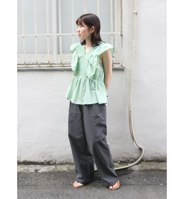 Ungrid「ノースリギャザーブラウス」|シャツ・ブラウス|