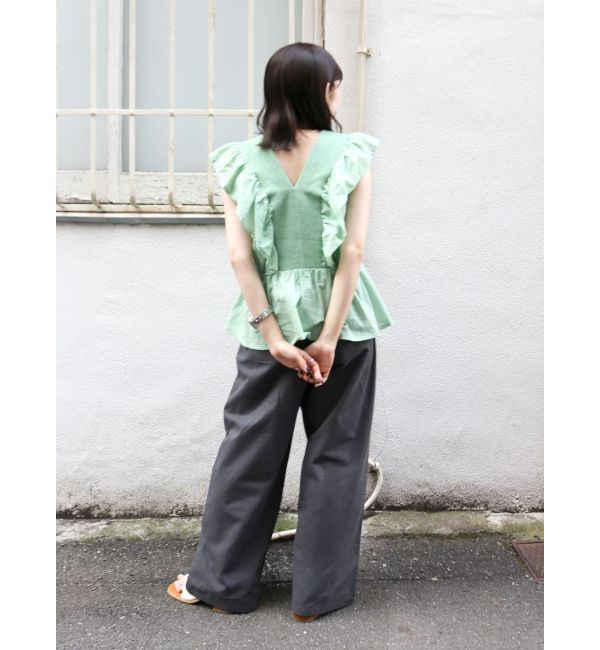 Ungrid「ノースリギャザーブラウス」|シャツ・ブラウス|