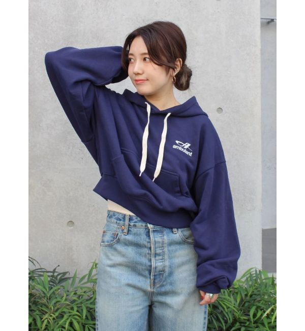 Ungrid「【WEB限定】ショートロゴプリントパーカー」|パーカー|