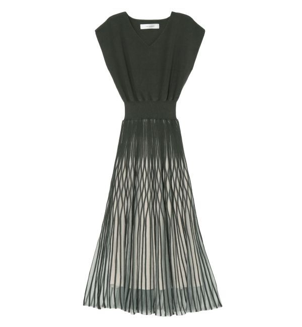 LAGUNAMOON「シアーパターンニットワンピース」|ワンピース|