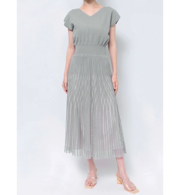 LAGUNAMOON「シアーパターンニットワンピース」|ワンピース|