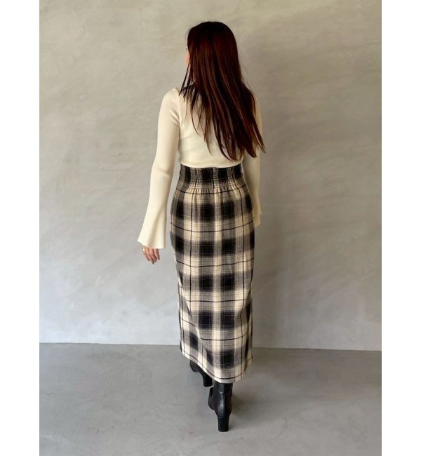 LAGUNAMOON「アシンメトリードレープフレアスリーブニット」|ニット・セーター|