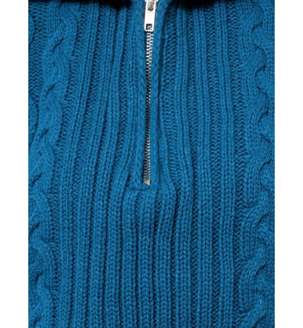 EVRIS「ハーフジップケーブルロングワンピース」|ワンピース|