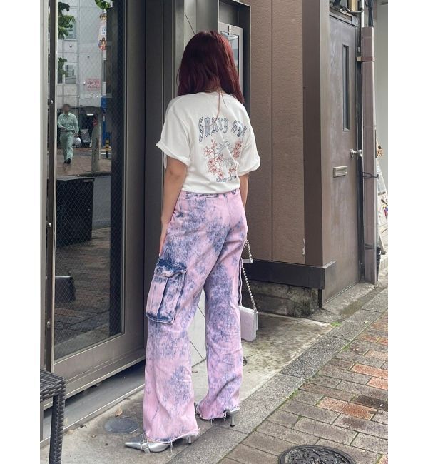 EVRIS「ブリーチデニムカーゴパンツ」|デニム|