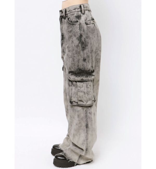 EVRIS「ブリーチデニムカーゴパンツ」|デニム|