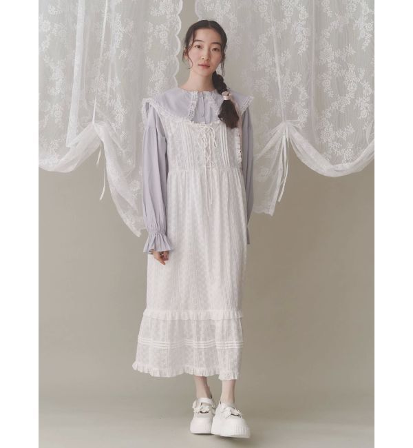 merry jenny「サテンフリルブラウス」|シャツ・ブラウス|