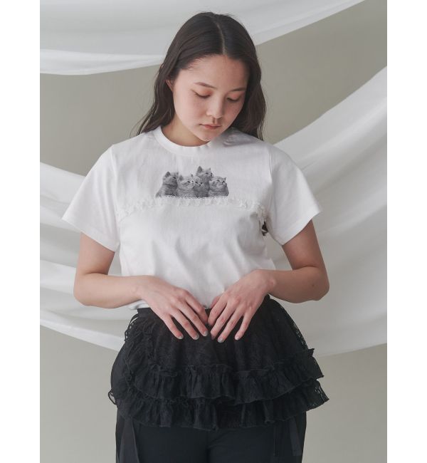 merry jenny「cat frill tee」|Tシャツ・カットソー|