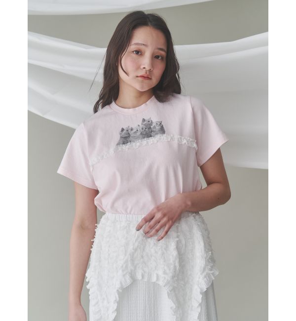 merry jenny「cat frill tee」|Tシャツ・カットソー|