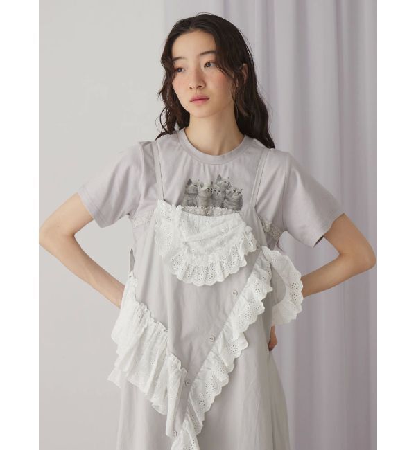 merry jenny「cat frill tee」|Tシャツ・カットソー|