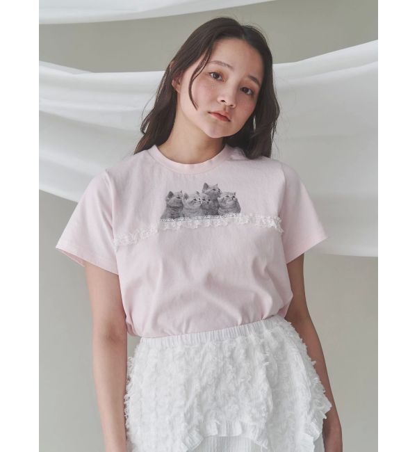 merry jenny「cat frill tee」|Tシャツ・カットソー|