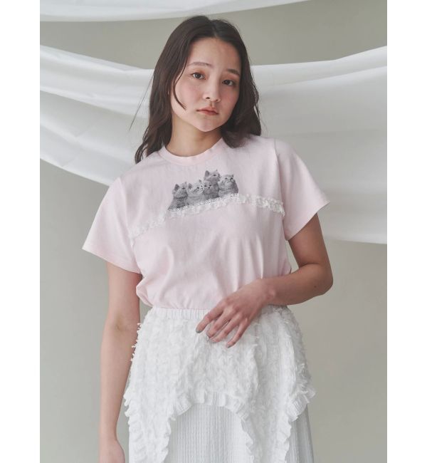 merry jenny「cat frill tee」|Tシャツ・カットソー|