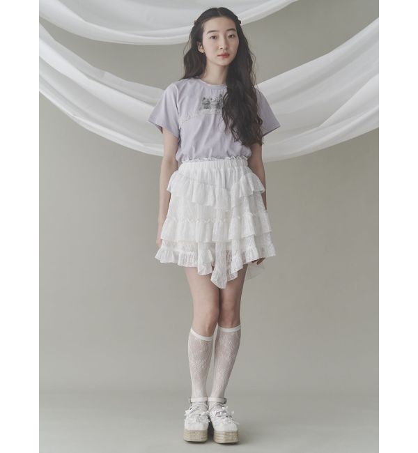 merry jenny「cat frill tee」|Tシャツ・カットソー|