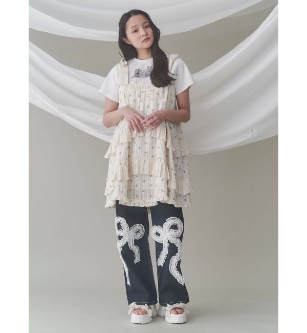 merry jenny「cat frill tee」|Tシャツ・カットソー|