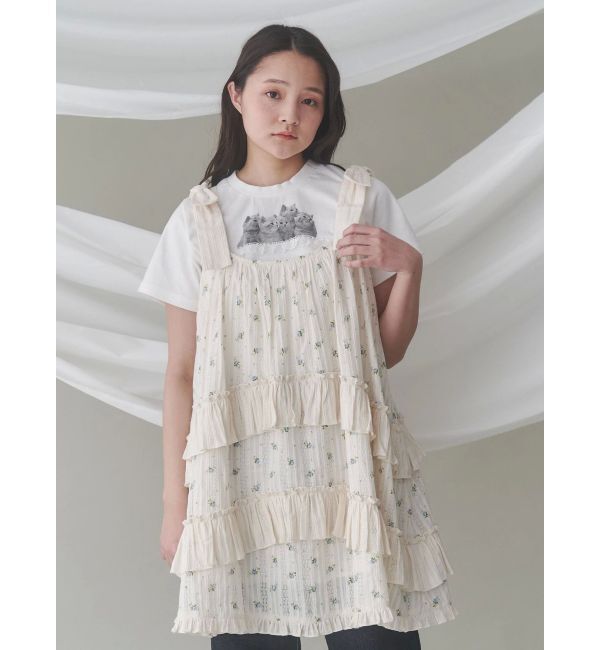 merry jenny「cat frill tee」|Tシャツ・カットソー|