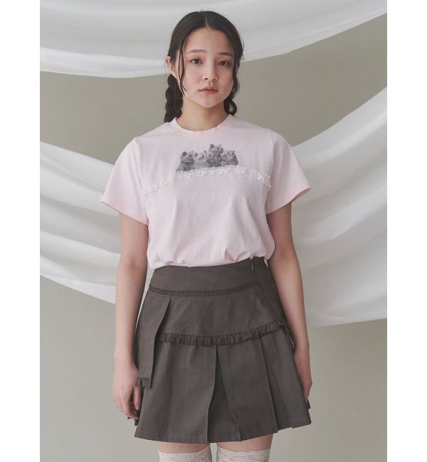 merry jenny「cat frill tee」|Tシャツ・カットソー|