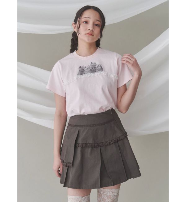 merry jenny「cat frill tee」|Tシャツ・カットソー|