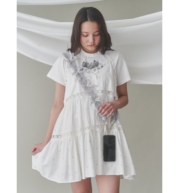 merry jenny「cat frill tee」|Tシャツ・カットソー|